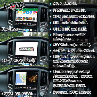 Android 13 Multimedia Video Interface สําหรับ Crown S210 AWS210 GRS210 GWS214 GWS215 Majesta Athlete Royal Saloon OEM อัพเกรดจอพร้อมการเล่นรถไร้สาย
