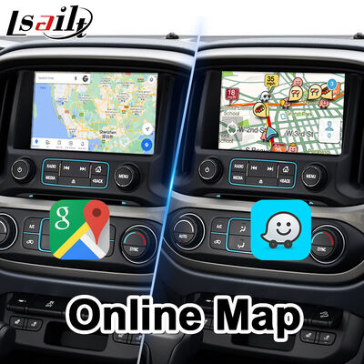 Lsailt Android Auto Carplay อินเทอร์เฟซมัลติมีเดียสำหรับระบบ Chevrolet Colorado Mylink ปี 2014-2020