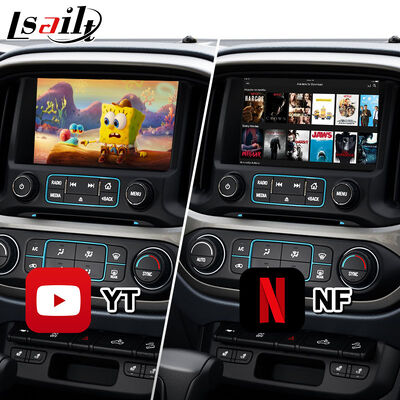 Lsailt Android Auto Carplay อินเทอร์เฟซมัลติมีเดียสำหรับระบบ Chevrolet Colorado Mylink ปี 2014-2020
