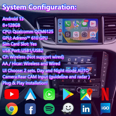 Lsailt Android Carplay Multimedia Video Interface สำหรับ Infiniti QX50 ปี 2018-2022