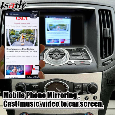 Lsailt 7 นิ้ว Wireless Android Auto CarPlay Screen สําหรับ Infiniti G37 G25 G35 Skyline 370GT (V36) Q40 2007-2014 HD ทัชช์ดิสป์