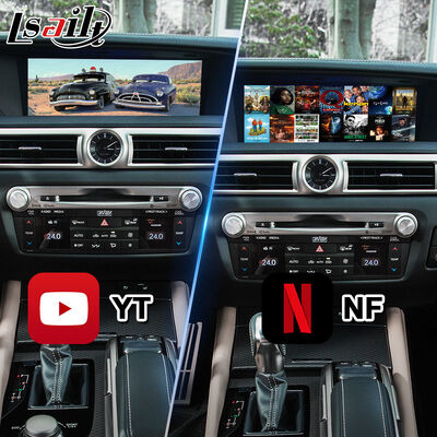 Lsailt Android Car Multimedia Interface สําหรับ Lexus GS300h GS200t GS350 GS450h GSF GS L10 2016-2020