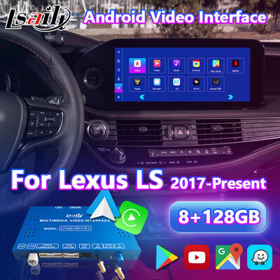 Lsailt Android อินเทอร์เฟซวิดีโอมัลติมีเดียสำหรับ Lexus LS460 LS600h LS F-Sport AWD 2012-2017