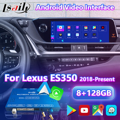 Lsalit Android Carplay Navigation Video Interface สำหรับ Lexus ES 300h ES250 ES350 ES300h ปี 2018-ปัจจุบัน