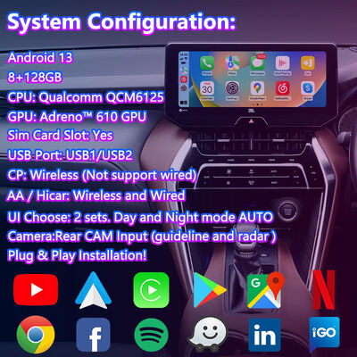 Lsailt Android Carplay อินเตอร์เฟซวีดีโอสําหรับ 2020 โตโยต้า แฮร์ริเออร์ เวนซ่า โมดูลวิทยุสนับสนุน