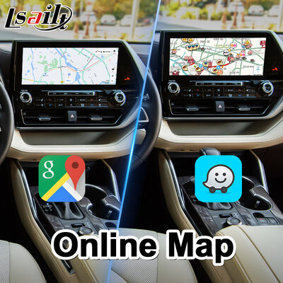 Lsailt Android Car Navigation มัลติมีเดีย อินเตอร์เฟซวีดีโอสําหรับ 2020 Toyota Highlander ปัจจุบัน
