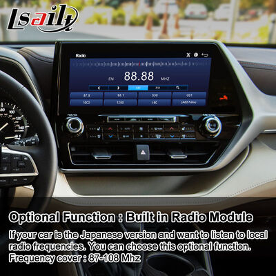 Lsailt Android Car Navigation มัลติมีเดีย อินเตอร์เฟซวีดีโอสําหรับ 2020 Toyota Highlander ปัจจุบัน