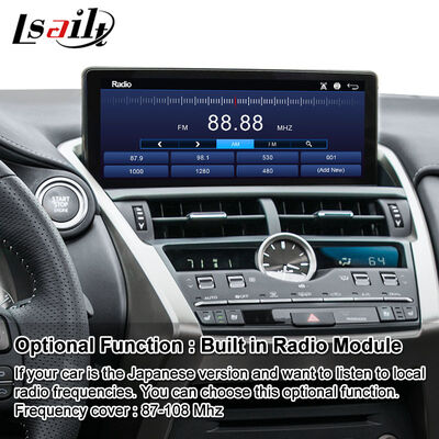 Lsailt 10.25 นิ้ว Android Carplay มัลติมีเดีย วิดีโอ อินเตอร์เฟสจอสําหรับ 2017-2021 Lexus NX 300h NX200 NX300 NX300h