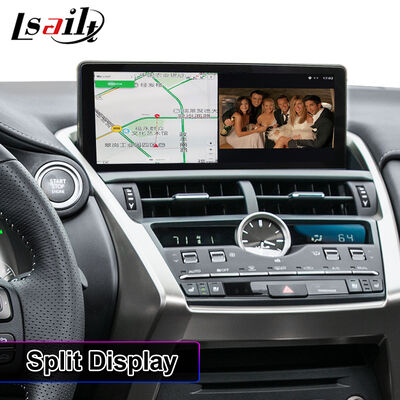 Lsailt 10.25 นิ้ว Android Carplay มัลติมีเดีย วิดีโอ อินเตอร์เฟสจอสําหรับ 2017-2021 Lexus NX 300h NX200 NX300 NX300h