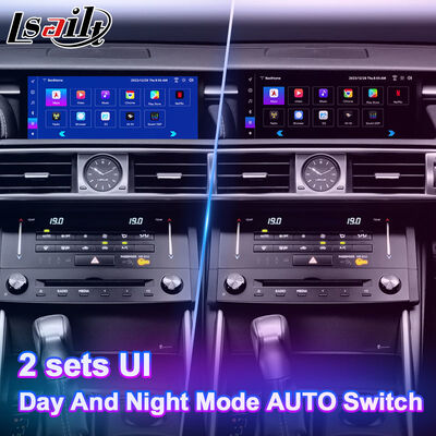Lsailt 10.25 นิ้ว Android Carplay มัลติมีเดียจอสําหรับปี 2013-2020 Lexus IS Knob IS250 IS200t IS300 IS300h IS350