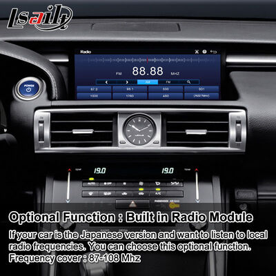 Lsailt 10.25 นิ้ว Android Carplay มัลติมีเดียจอสําหรับปี 2013-2020 Lexus IS Knob IS250 IS200t IS300 IS300h IS350