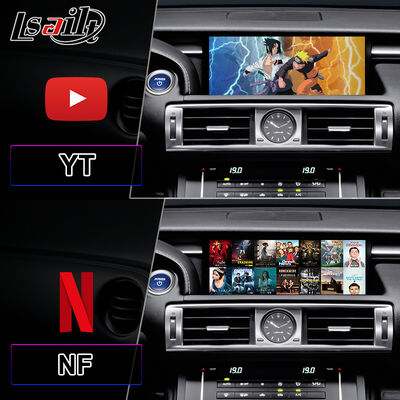Lsailt 10.25 นิ้ว Android Carplay มัลติมีเดียจอสําหรับปี 2013-2020 Lexus IS Knob IS250 IS200t IS300 IS300h IS350