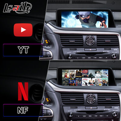 Lsailt Android Carplay มัลติมีเดีย อินเตอร์เฟสจอสําหรับปี 2016-2019 เล็กซัส RX Knob RX350 RX450h RX200t RX300