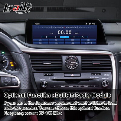Lsailt Android Carplay มัลติมีเดีย อินเตอร์เฟสจอสําหรับปี 2016-2019 เล็กซัส RX Knob RX350 RX450h RX200t RX300
