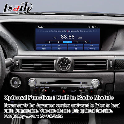 Lsailt Android CarPlayมัลติมีเดียหน้าจอสำหรับ 2012-2020 Lexus GS 200T GS300h GS250 GS350 GS450h GSF GS200t