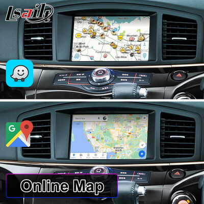 Lsailt หน้าจอมัลติมีเดีย Android Carplay สำหรับ 2010-2020 Nissan Elgrand E52