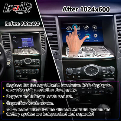 Lsailt Android Carplay มัลติมีเดียจอสําหรับปี 2008-2017 Infiniti FX35 FX37 FX50 FX30D FX QX70