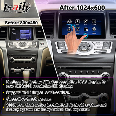 Lsailt Android Carplay มัลติมีเดียจอสําหรับปี 2008-2014 นิสสัน มูราโน Z51