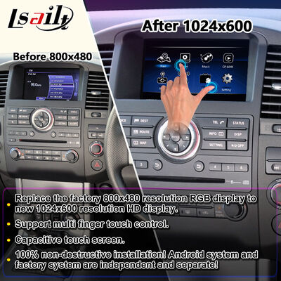 Lsailt Android Carplay มัลติมีเดียสกรีนสําหรับ Nissan Navara D40 ปี 2010-2015