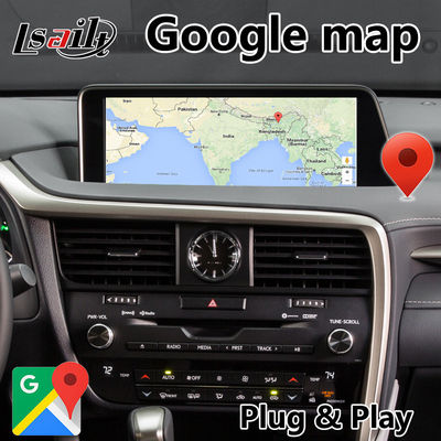 PX6 4GB Android Carplay Interface สำหรับ Lexus RX350 / RX450H Mouse Control HDMI Android Auto