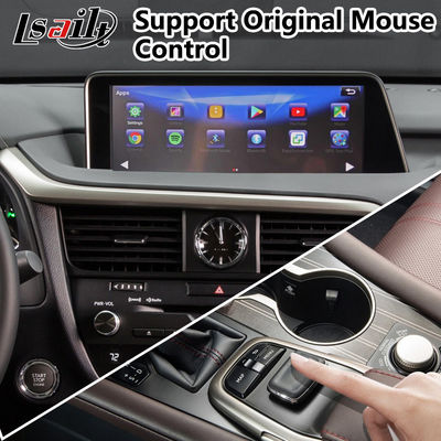 PX6 4GB Android Carplay Interface สำหรับ Lexus RX350 / RX450H Mouse Control HDMI Android Auto