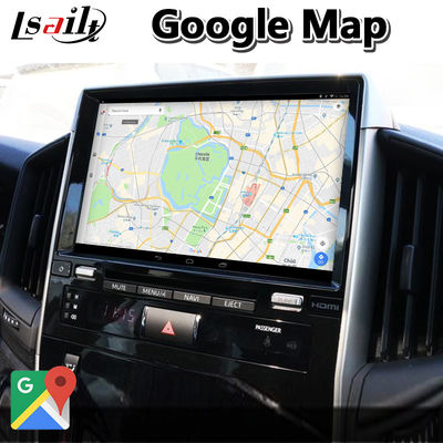 อินเทอร์เฟซวิดีโอ Carplay Android 4 + 64GB สำหรับ Toyota Land Cruiser LC200 LC-GT GXR 2018-2021 Touch 3