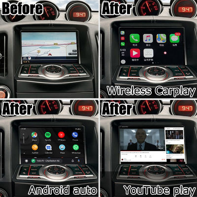 Nissan 370z Z34 Carplay อินเตอร์เฟซการเล่นรถออนไลน์ Android Box 8+128 Android 13 การปรับปรุง OEM
