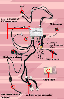 อินฟินิตี้ QX60 GPS แอนดรอยด์ ออโต้ คาร์เพลย์ ระบบนําทาง มัลติมีเดีย อินเตอร์เฟซ แอนดรอยด์ 11 8+128GB