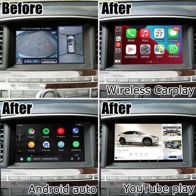 อินทรอยด์ 13 Carplay อินเตอร์เฟซ กล่อง Yandex Navi สําหรับ Infiniti QX60 / JX35 ระบบ Qualcomm 8+128