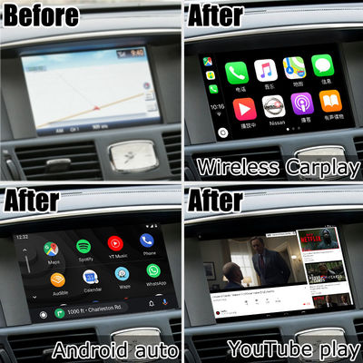 แอนดรอยด์ 13 8+128 Carplay Video Interface สําหรับ Infiniti Q70 / M35 M37 รองรับ Youtube