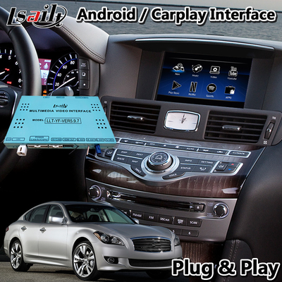 4 + 64GB Android นำทางอินเทอร์เฟซวิดีโอมัลติมีเดียสำหรับ Infiniti M37 M35 M25 Y51 2010-2013