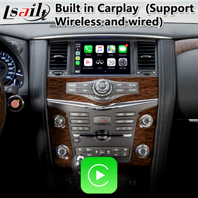 Lsailt 4 + 64GB Android Video Interface Carplay ไร้สายสำหรับ 2012-2017 Nissan Patrol Y62