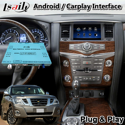 Lsailt 4 + 64GB Android Video Interface Carplay ไร้สายสำหรับ 2012-2017 Nissan Patrol Y62