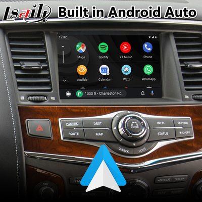 Lsailt Android Carplay อินเทอร์เฟซมัลติมีเดียสำหรับ Infiniti QX80 QX56 QX60 QX70