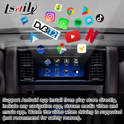 กล่อง AI ส่วนต่อประสาน Android ที่ใช้ Carplay OEM สำหรับ Nissan Patrol Y62 2020
