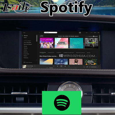 Lsailt Android Auto Carplay อินเทอร์เฟซวิดีโอมัลติมีเดียสำหรับ Lexus ES250 ES300H ES350 ES200 ES 2012-2018