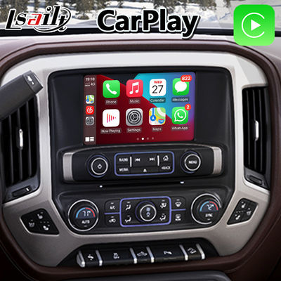 Lsailt Android Carplay มัลติมีเดีย อินเตอร์เฟซสําหรับปี 2014-2019 เชฟโรเล็ต ซิลเวอร์ราโด 1500 2500 3500 ระบบไมลินค์