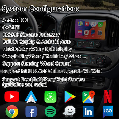 Lsailt Android Carplay Video Interface สำหรับ Chevrolet Colorado Mylink System