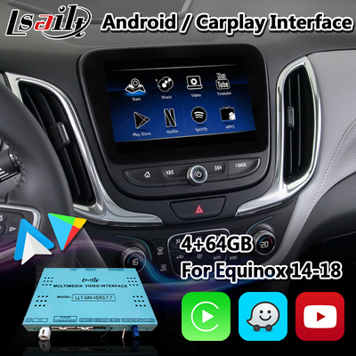 Lsailt Android Carplay อินเทอร์เฟซมัลติมีเดียสำหรับ Chevrolet Equinox Malibu Traverse Mylink