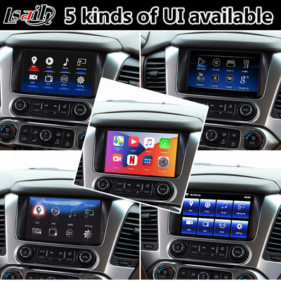 Lsailt Android Auto Carplay อินเทอร์เฟซมัลติมีเดียสำหรับ Chevrolet Suburban GMC Tahoe