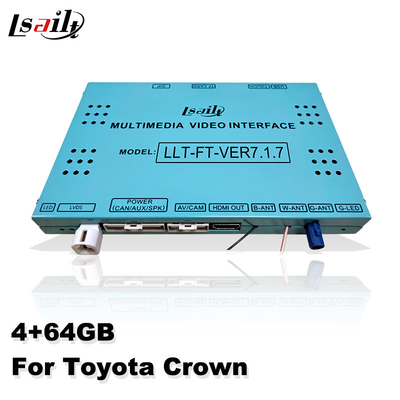 อินเทอร์เฟซ Android Carplay สำหรับ Toyota Crown S210 AWS210 GRS210 GWS214 Majesta Athlete 2012-2018