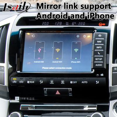 Lsailt Android Auto Carplay กล่องเชื่อมต่อมัลติมีเดียสำหรับ Toyota Land Cruiser LC200 2013-2015