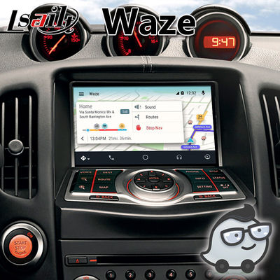 Lsailt Android Carplay Interface สำหรับ Nissan 370Z พร้อม Youtube Waze NetFlix