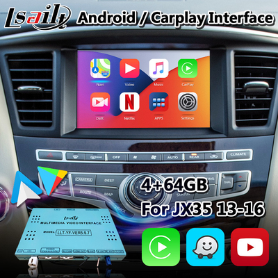 Lsailt Android Carplay Interface สำหรับ Infiniti JX35 พร้อมระบบนำทาง GPS Wireless Android Auto