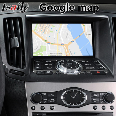 อินเทอร์เฟซ Android Carplay สำหรับ Infiniti G37 พร้อมระบบนำทาง GPS Android Auto NetFlix