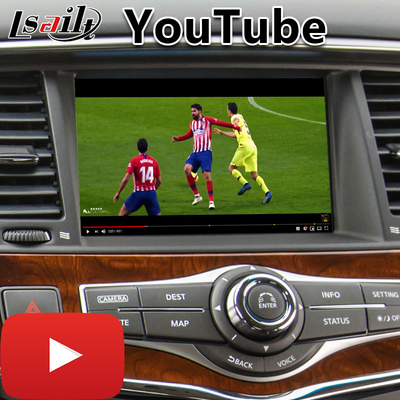 อินเทอร์เฟซการนำทางมัลติมีเดีย Android สำหรับ Infiniti QX80 พร้อม Android Auto Carplay แบบไร้สาย