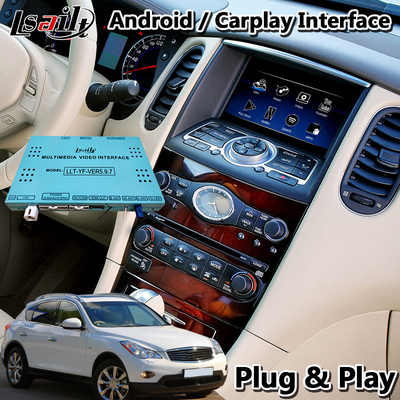 Lsailt Android Multimedia Video Interface สำหรับ Infiniti EX35 พร้อม Wireless Carplay android auto