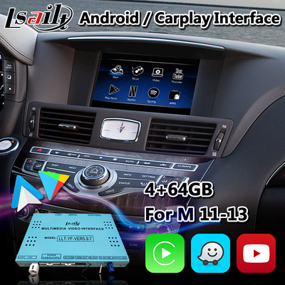 Lsailt Carplay Android อินเทอร์เฟซมัลติมีเดียสำหรับ Infiniti M37S M37 M35 M45 พร้อม NetFlix Yandex