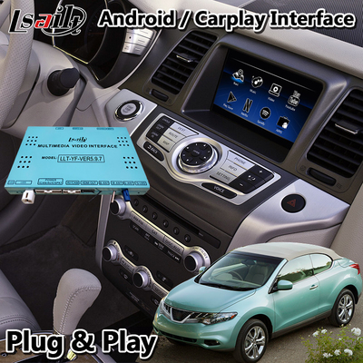 Lsailt Android นำทางอินเทอร์เฟซมัลติมีเดียสำหรับรถยนต์สำหรับ Nissan Murano Z51 พร้อม Carplay