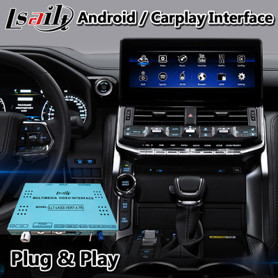 Lsailt Android Carplay Interface สำหรับ Toyota Land Cruiser LC300 VXR Sahara 2021-ปัจจุบัน